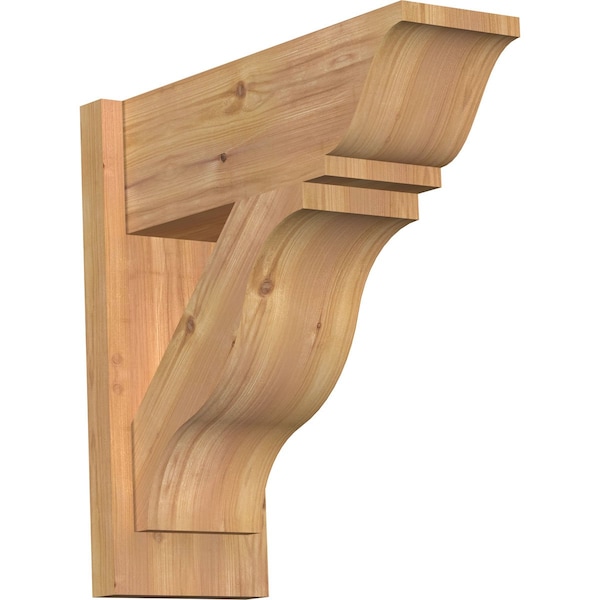 Ekena Millwork Funston Smooth Traditional Outlooker, Western Red Cedar, 7 1/2"W x 20"D x 20"H OUT08X20X20FST01SWR - main